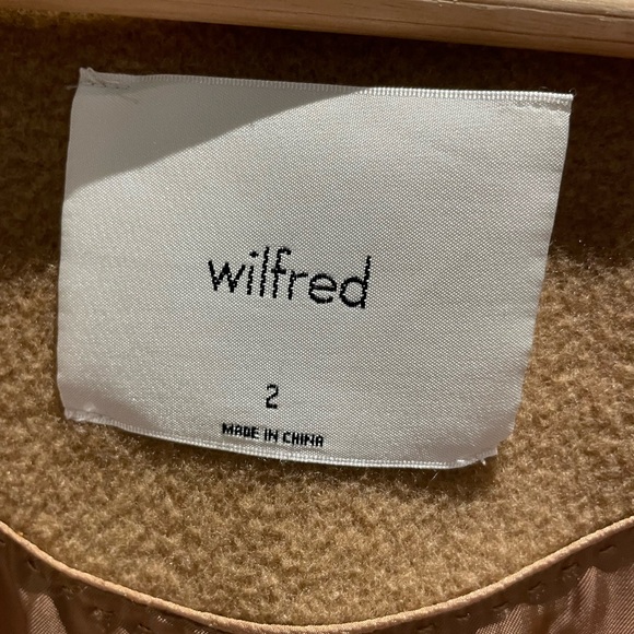 Aritzia tan wool slouch coat long double breasted - Picture 3 of 7